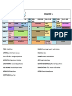 Horario 1° A