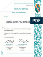 Certificado participación webinar Guía Montessori