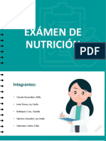 Examen de Nutrición - Carrión