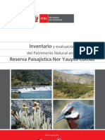 Invent a Rio y Evaluacion Del Patrimonio Natural en La Rpnyc