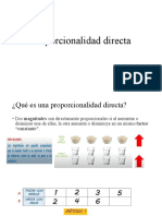 Proporcionalidad Directa