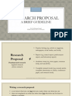 A Brief Guide To Research Proposal Preparation
