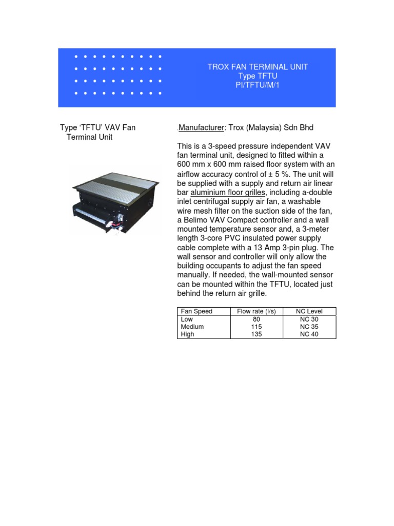 TFTU (Product Info) | PDF