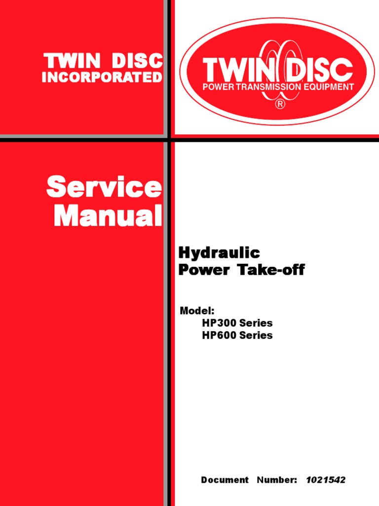 Twin Disc HP 300, 600 Service Manual - Morbark | Download Free PDF ...