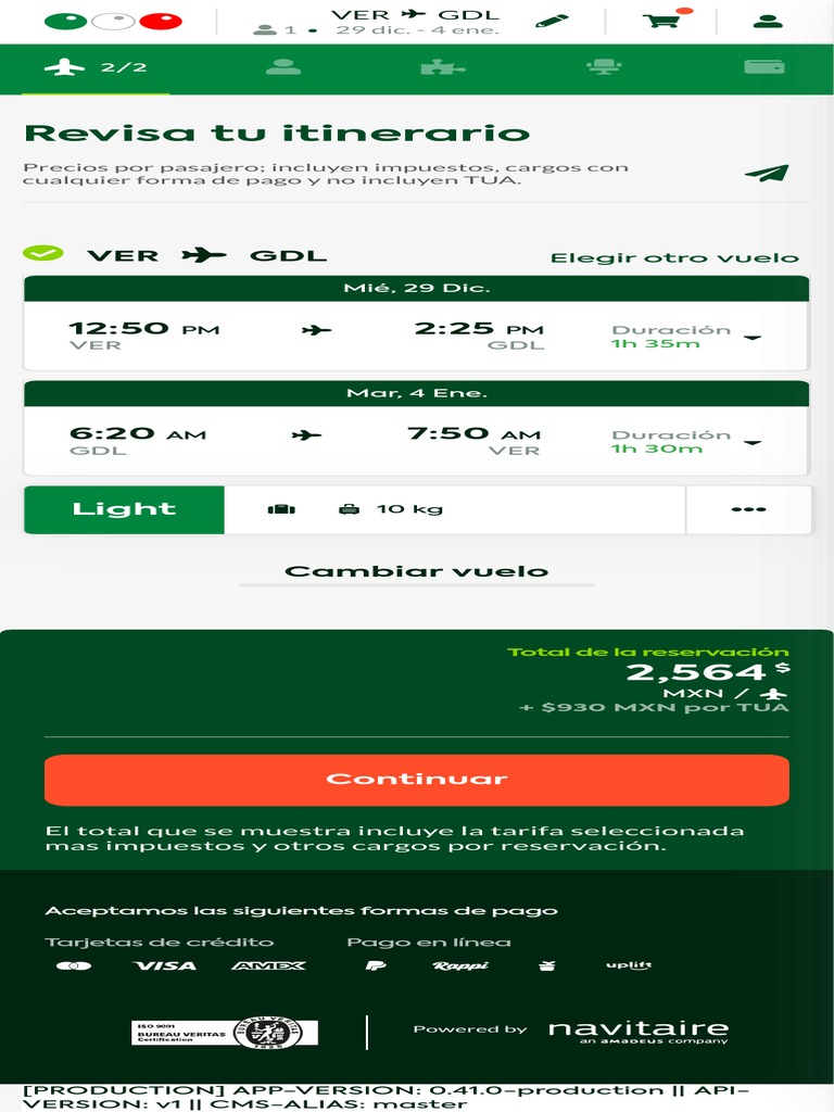 Opciones de Vuelo Viva Aerobus PDF