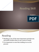 Reading Skills - Scanning and Skimming