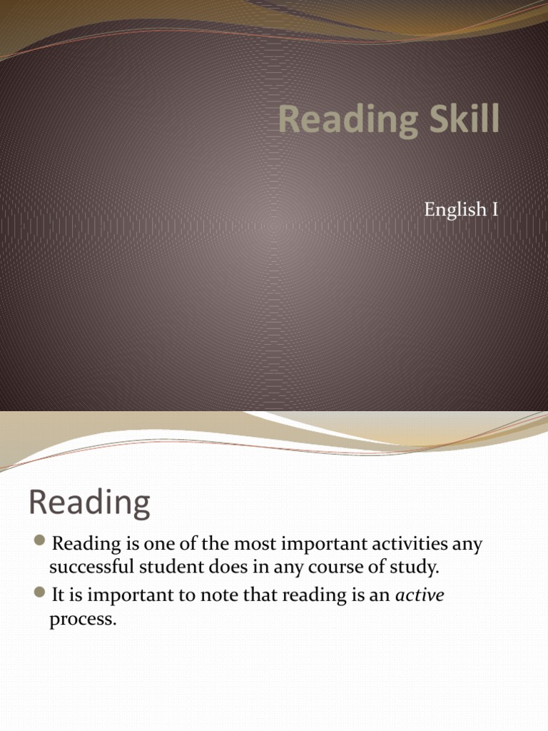 Reading Skills Scanning And Skimming Pdf Speed Reading Paragraph