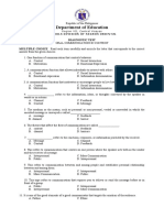 Diagnostic Test - Oral Comm - with Answer Key