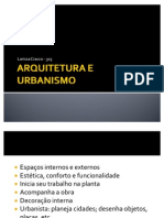 ARQUITETURA E URBANISMO