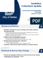 Dallas Sanitation Update