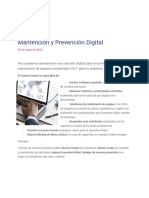 Solución digital para control, prevención y mantención de equipos computacionales 24/7