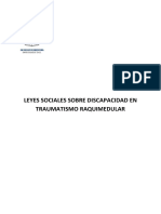 Leyes Sociales Sobre Discapacidad en Traumatismos Raquimedulares