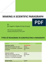 Making A Scientific Paragraph