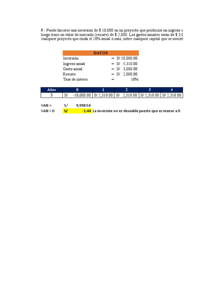 Ejercicio 5 | PDF