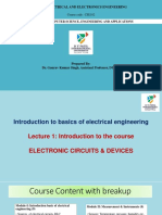 BEE - UNIT 1 - Lecture 1 - Introduction - Basics