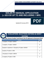 2015 Manual Submission For The Non Ind Above 425kW and Up To 1 MW Merit Points