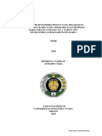 Analisis Hukum Perkawinan Yang Dilakukan Secara Adat Karo Yang Tidak Dicatat Ditinjau Dari Undang-Undang No. 1 Tahun 1974