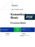 Modul 15 Komunikasi Bisnis - Faruq