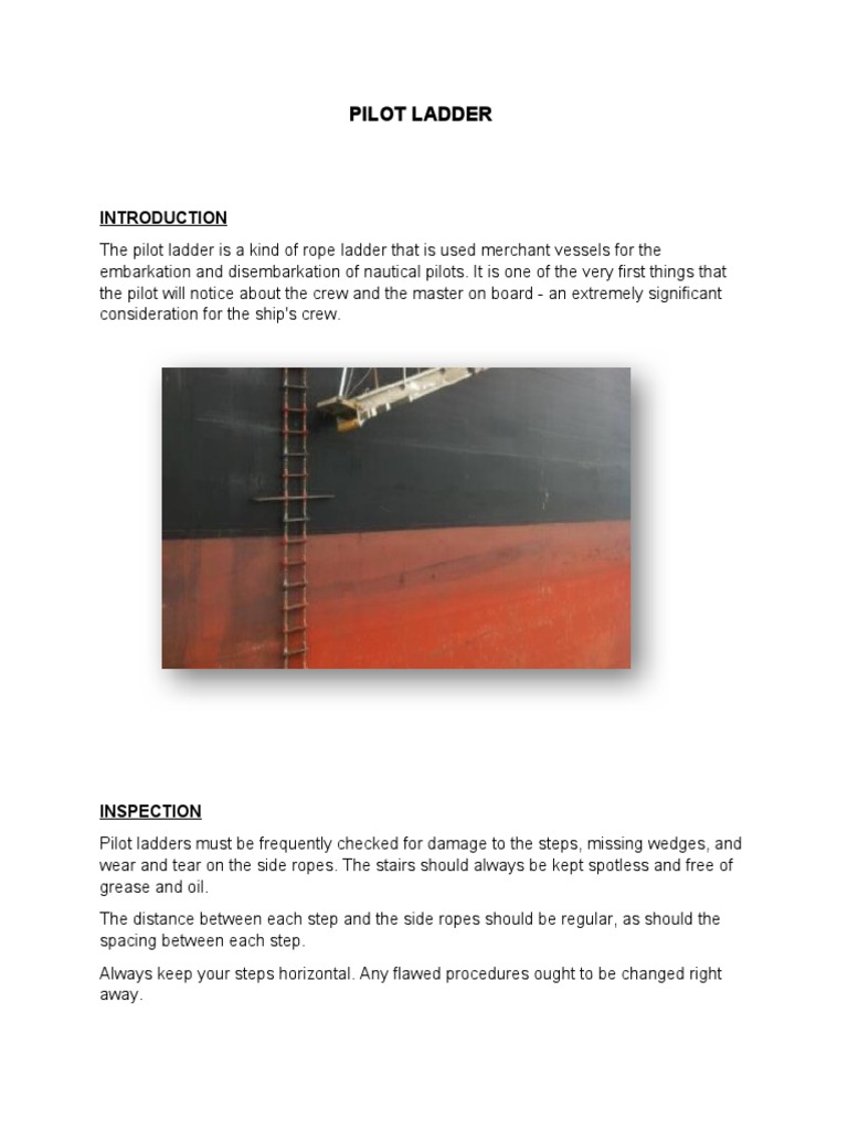 Pilot Ladder | PDF