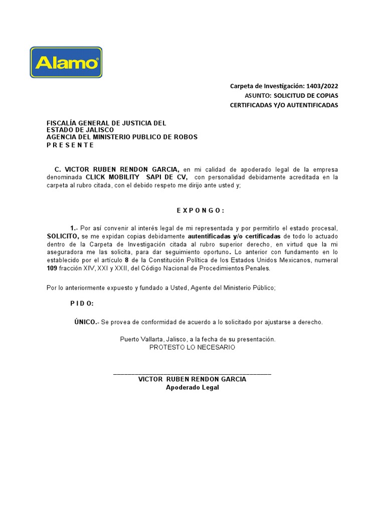 Copia de Copias Certificadas VICTOR RENDON | PDF