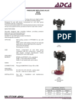 RP45 Pressure Reducing Valve Technical Specifications