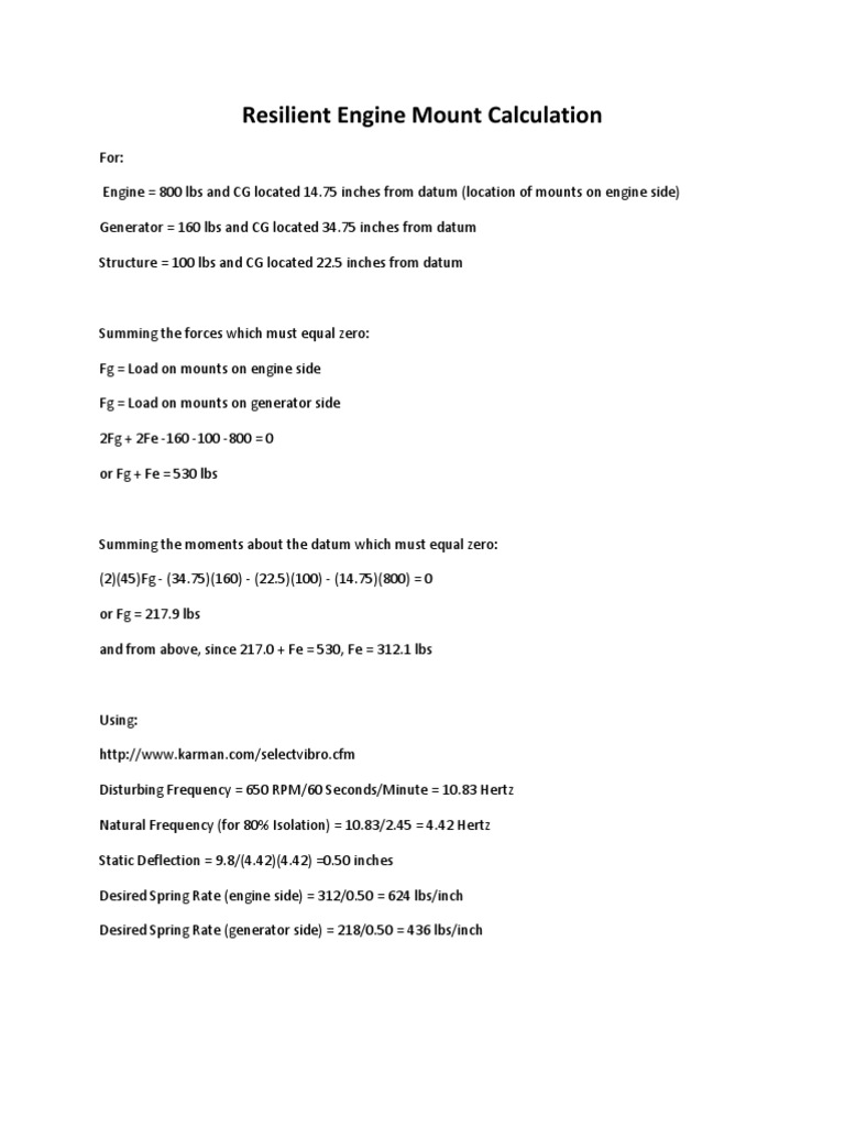 Mount Calculation | PDF | Technology & Engineering