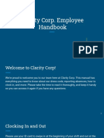 Clarity Corp. Employee Handbook