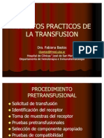 Aspectos Practicos de La Transfusion