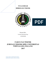 Tugas Besar Hidrologi Teknik PDF PDF