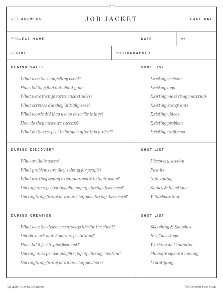 Job Jacket Worksheet | PDF | Computing | Design