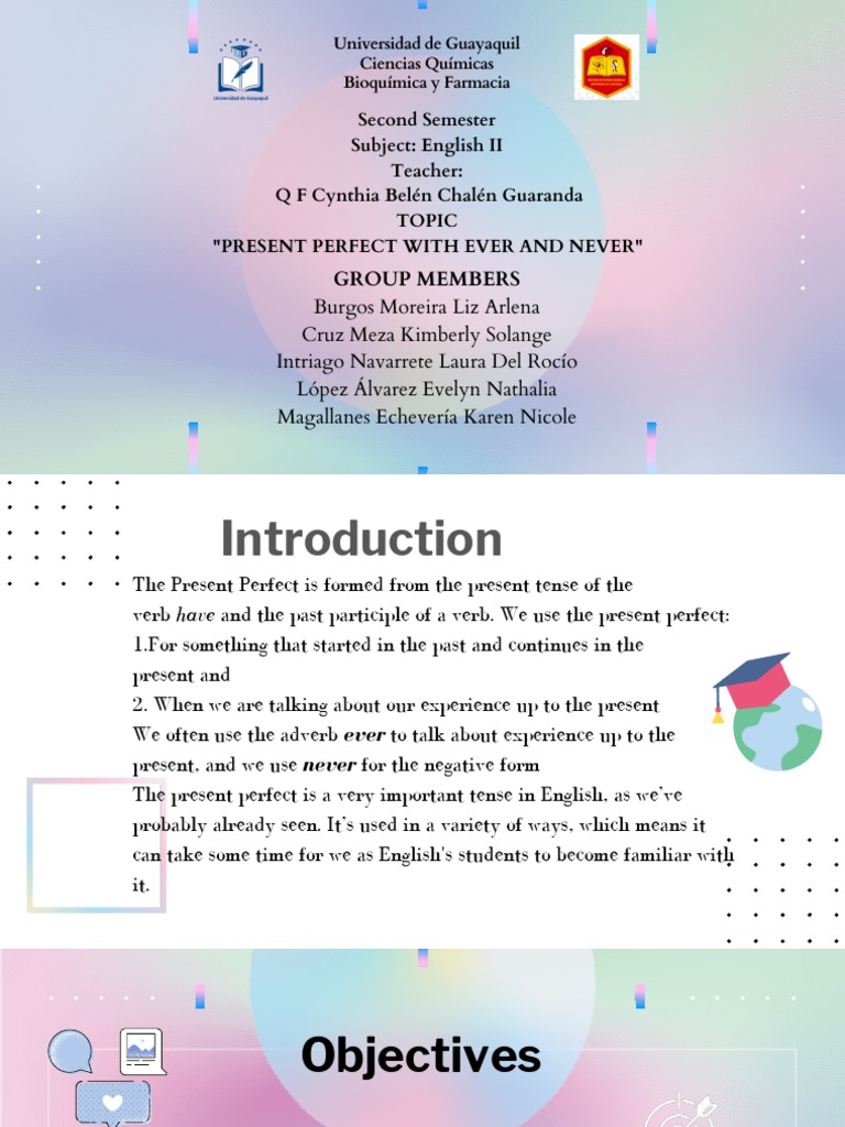 PRESENT PERFECT WITH EVER AND NEVER | PDF | Verb | Language Mechanics