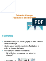 Facilitators and Barriers to Behavior Change