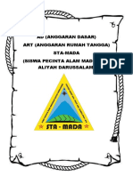 Ad (Anggaran Dasar) Art (Anggaran Rumah Tangga) Sta-Mada (Siswa Pecinta Alam Madrasah Aliyah Darussalam)