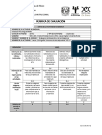 Rúbrica de Evaluación. Tarea 6.1 Infografía - Funciones de Las Subpruebas WISC-IV