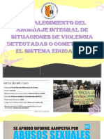 Fortalecimiento Del Abordaje Integral de Situaciones de Violencia Detectadas o Cometidas en El Sistema Educativo. - DOCENTES - PERSONAL SERVICIO