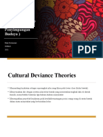 Cultural Deviance Theories (Teori Penyimpangan Budaya)