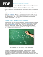 How To Write A Blog Post