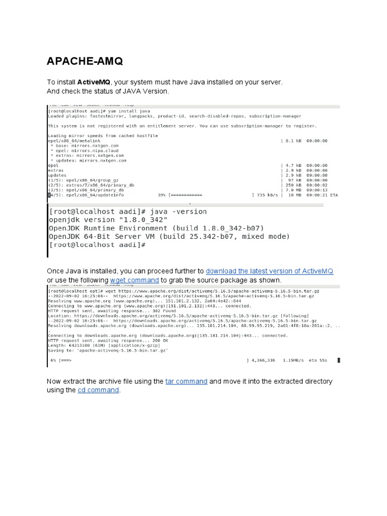 Install and Configure Apache ActiveMQ | PDF | Computers