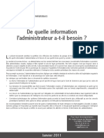 De Quelle Information L Administrateur A T Il Besoin