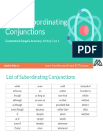 15.1 (PDF at Task 1) List of Subordinating Conjunctions PDF