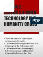 Lesson 2.4 Sts When Technology and Humanity Cross
