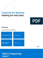OneDrive Instructor-Led End User Training FINAL