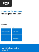 OneDrive Instructor-Led End User Training FINAL