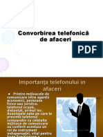 Convorbirea Telefonica in Afaceri