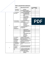 PSDS Validation Checklist