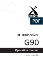 Xiegu G90 NEW User Manual V4.1 - Digital Version - 20210630