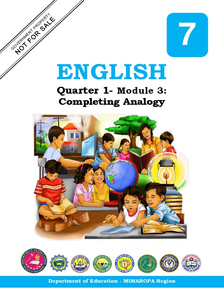 English 7 Quarter 1 Module 3 Completing Analogy | PDF | Learning ...