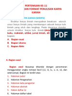 KBI P 11 Struktur Dan Format Penulisan KI