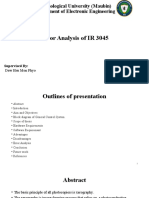 Error Analysis of IR 3045 Photocopier