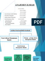 Aliran - Manajemen - Ilmiah Dian